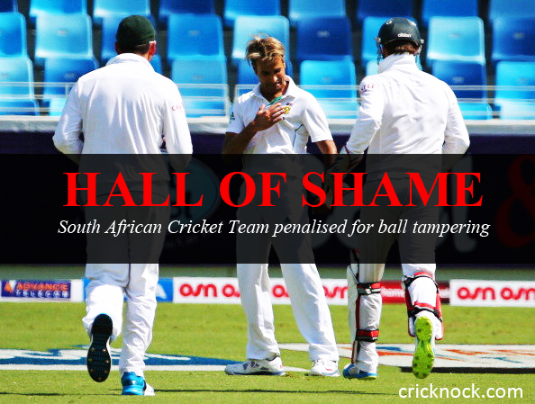 South African Cricket Team penalised for ball tampering