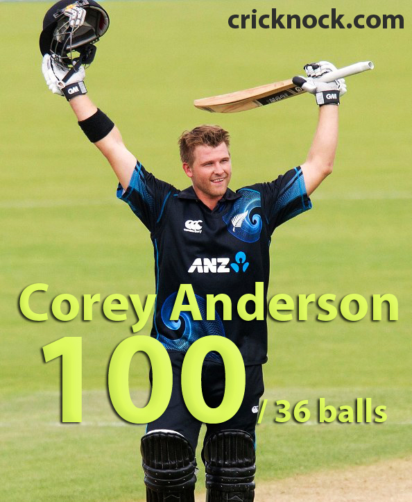 Corey Anderson Fastest ODI Century Video