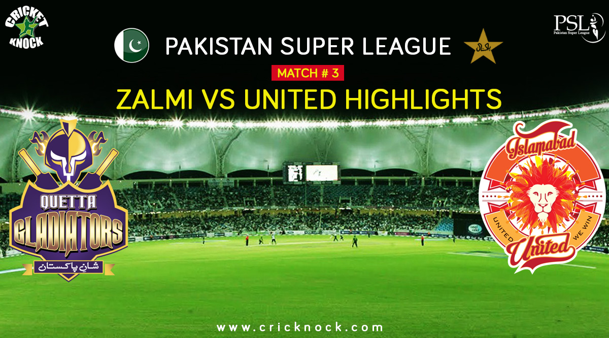 Peshawar Zalmi vs Islamabd United Highlights